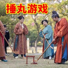 团建运动器蹴鞠球门器材传统文化运动蹴鞠球传统球门团建仿古道具