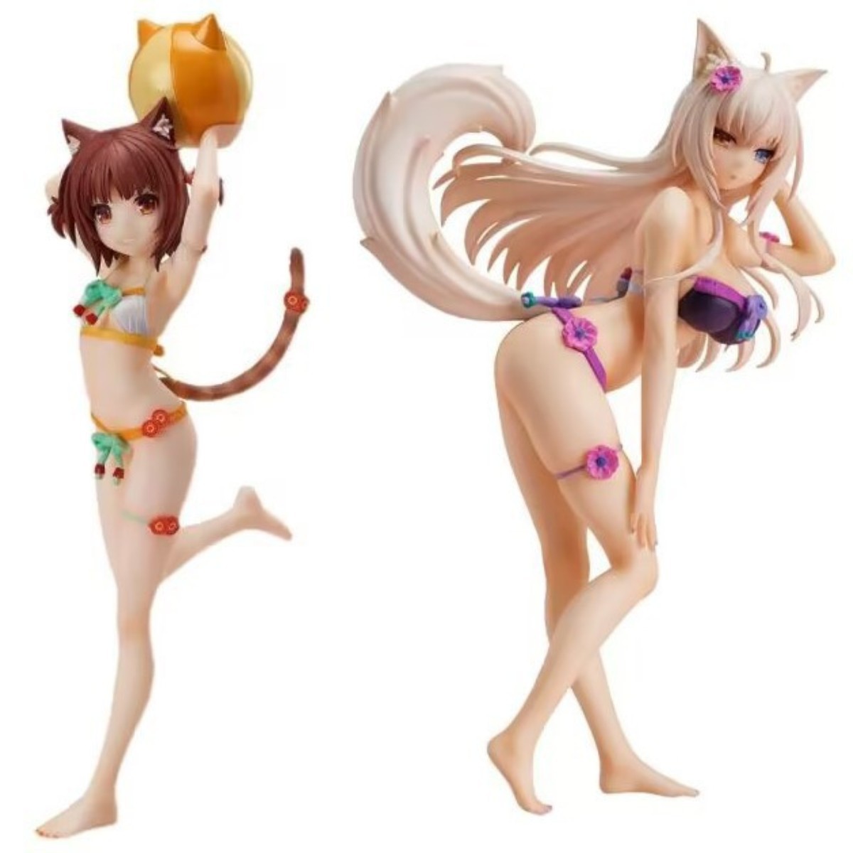 猫娘乐园 nekopara 巧克力与香草 红豆 椰子 泳装水着 手办模型