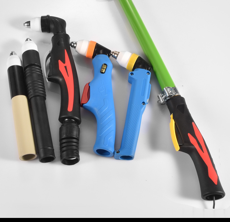 批发p80枪头直柄割枪lgk-100等离子切割机配件加长割把电极割嘴-阿里