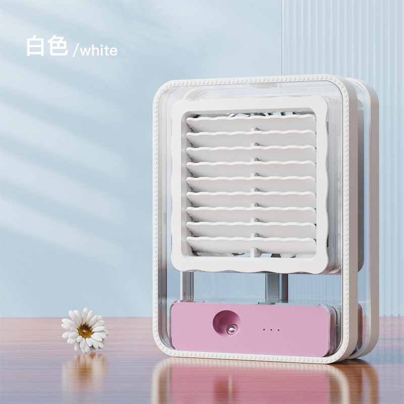 New Spray Little Fan Usb Small Portable Student Dormitory Electric Fan Office Desk Surface Panel Water Replenishing Device