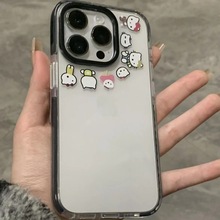 一圈小凯蒂适用iPhone15手机壳个性防摔苹果14promax卡通13创意xr