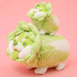 蔬菜精灵白菜狗公仔玩偶菜狗毛绒玩具娃娃抱睡觉抱枕男女生日礼物