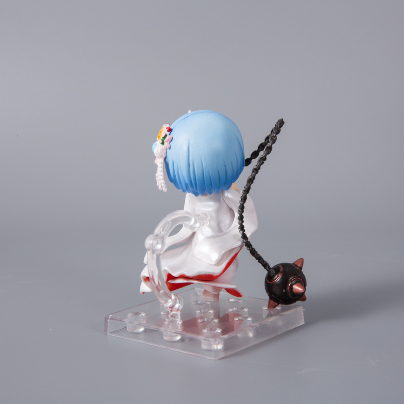 从零开始的异世界生活 白无垢 蕾姆 雷姆 q版3款盒蛋手办公仔摆件