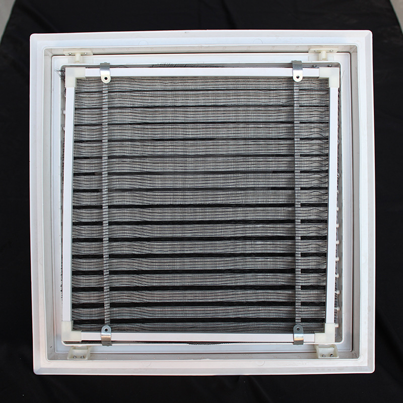 方形百叶中央空调风口单层携带滤网风口abs铝合金方形回风口