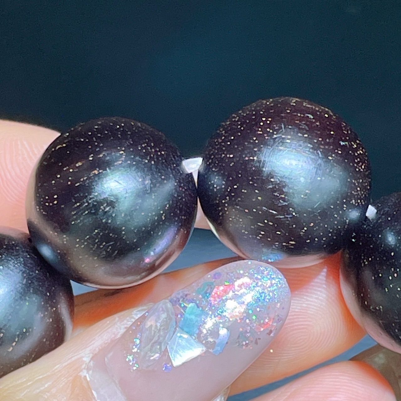 印度满金星 小叶紫檀单圈手链 高油性 高密度 同料顺纹 1.