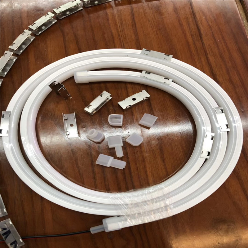 24v方形硅胶灯带led柔性灯条户外工程防雨ip67硅胶霓虹订制批发