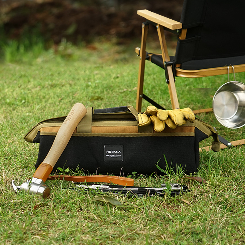 nobana野营工具包户外露营帐篷钉锤子便携手提收纳包多功能配件包