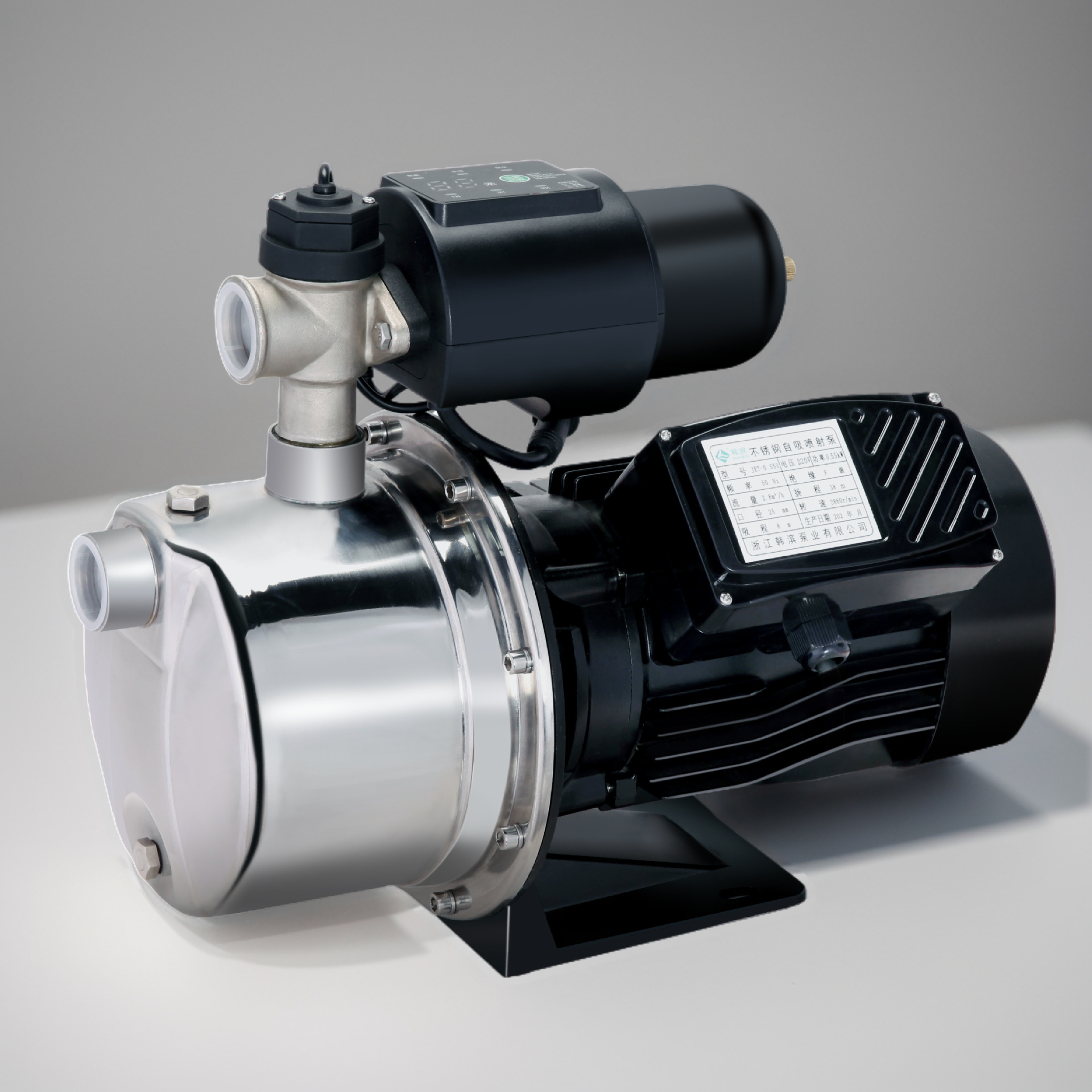 增压泵家用自来水全自动智能不锈钢自吸泵小型抽水机吸水喷射泵