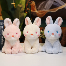 2023仿真兔子公仔毛绒玩具小白兔布娃娃兔年吉祥物生肖兔玩偶抱枕
