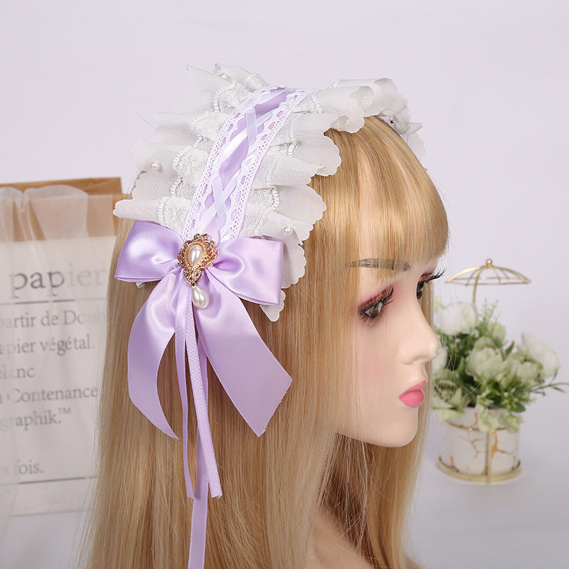 2023 New Cute Lolita Ornament Multi-Specification Bow Headband Girls Exquisite Matching Hair Accessories Wholesale