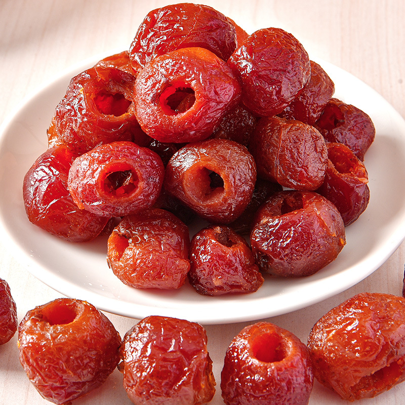 空心山楂球500g无核蜜饯新鲜山楂果脯果肉去核山楂干儿童休闲零食