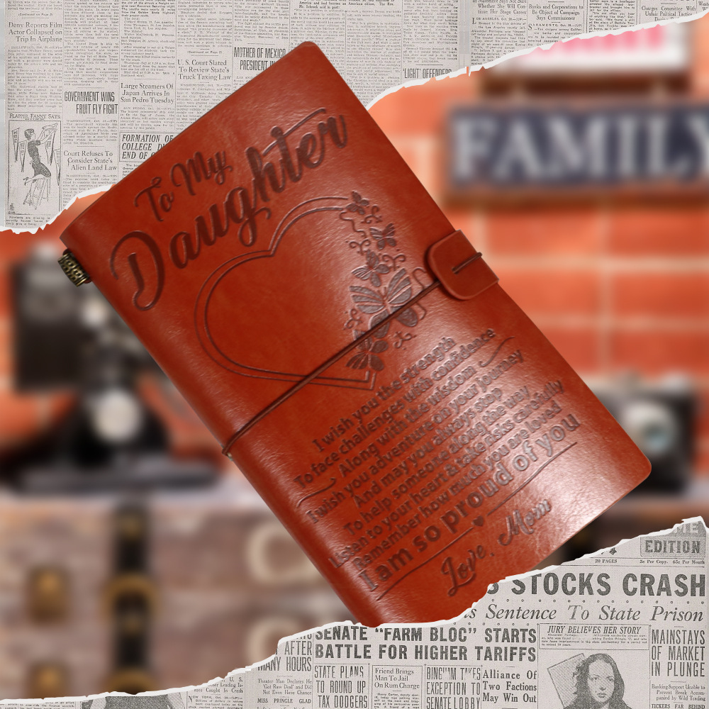 亚马逊热销爆款复古系列手账本皮雕日记本学生旅游礼物记事本手账