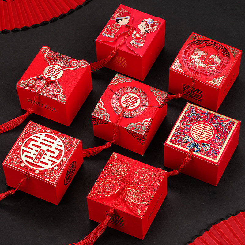 工厂直发喜糖盒子礼盒装网红创意风婚礼糖果包装盒空盒纸盒结婚喜