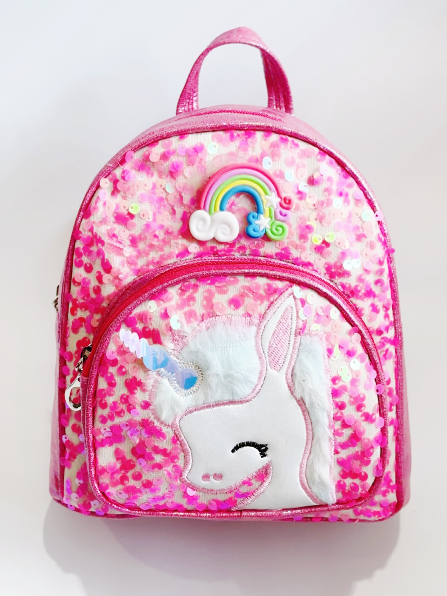 Children's Backpack 2023 New Sequined Embroidered Unicorn Backpack Kindergarten Girls Cute Cartoon Schoolbag