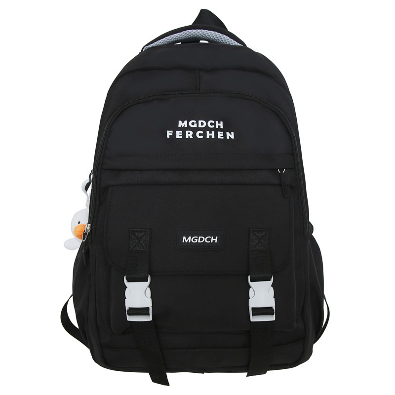 Primary School Student Schoolbag 2023 New Fashion Trendy Computer Bag Contrast Color Large Capacity Junior High School Backpack High School Backpack