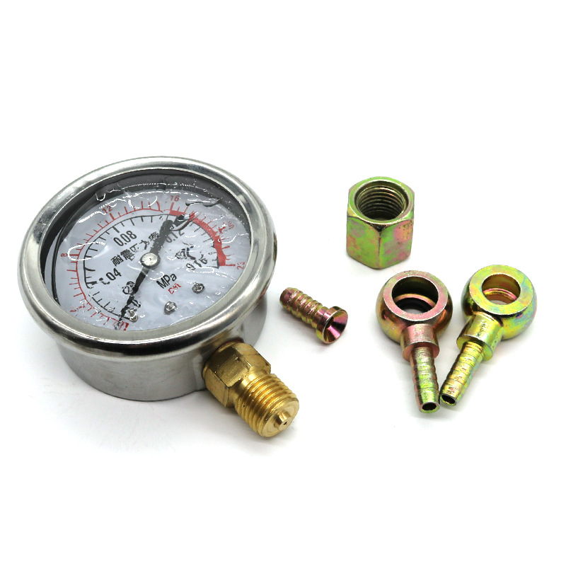 增压器压力表气压测量仪耐震压力表汽车涡轮增压器压力测量表