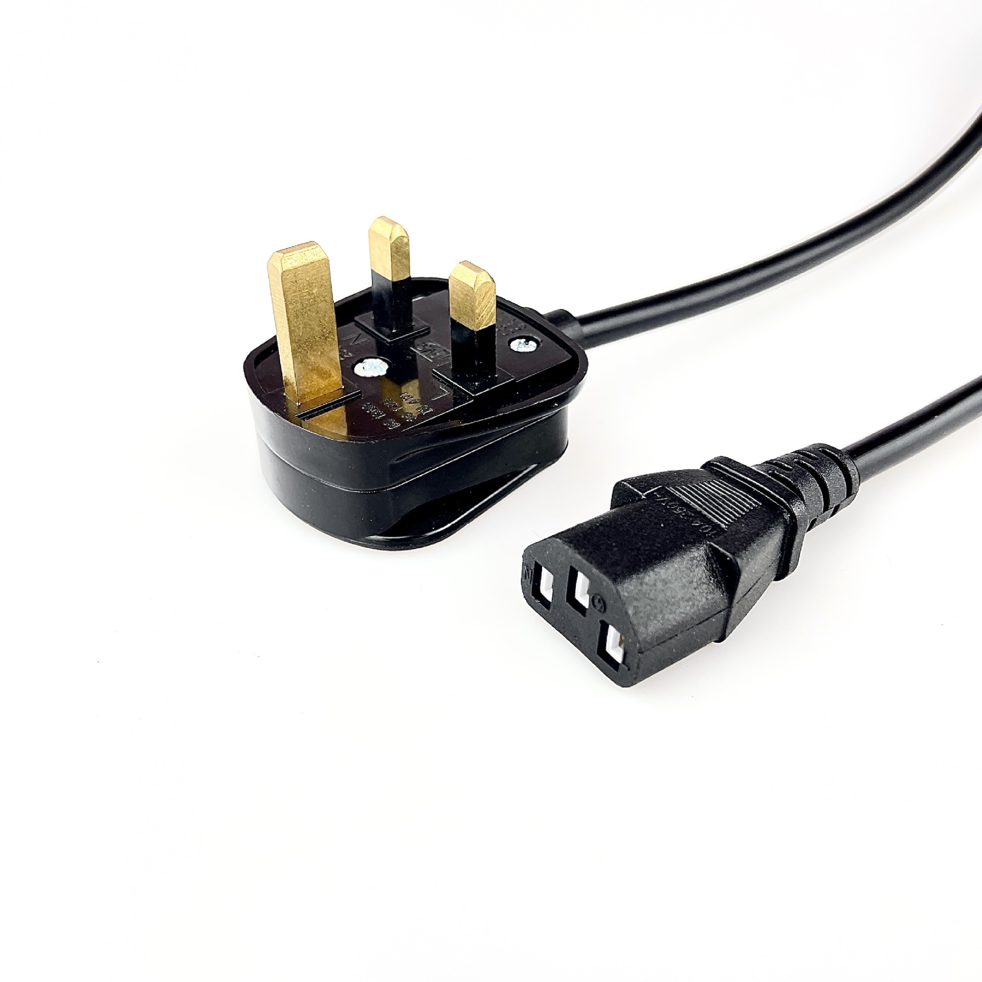 英式电源线英规插头线组装型bs认证英规电源线电饭煲线水壶电煮锅