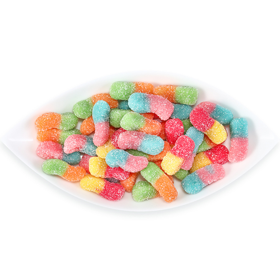 德国口力橡皮糖qq糖trolli软糖水果糖果酸小虫形 批发 3公斤