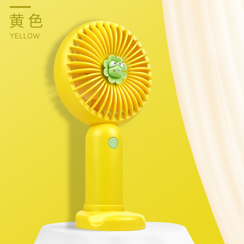 Summer Small Handheld Fan Outdoor Rechargeable Portable Amazon Stall Supply Cartoon USB Fan Wholesale