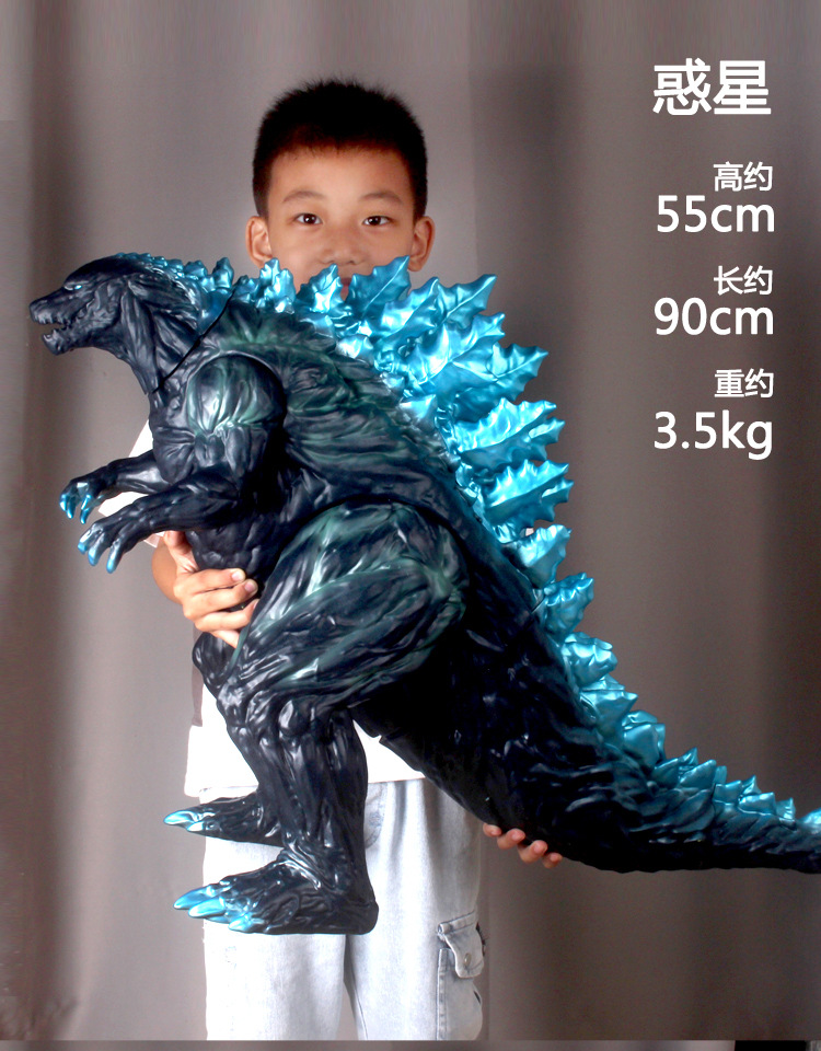 怪兽软胶搪胶大惑星行星真哥斯拉godzilla恐龙模型超可动手办玩具