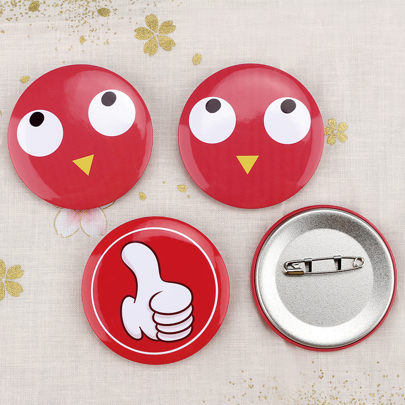 创意小朋友点赞鼓励卡通马口铁徽章 厂家生产直销马口铁胸章吧唧