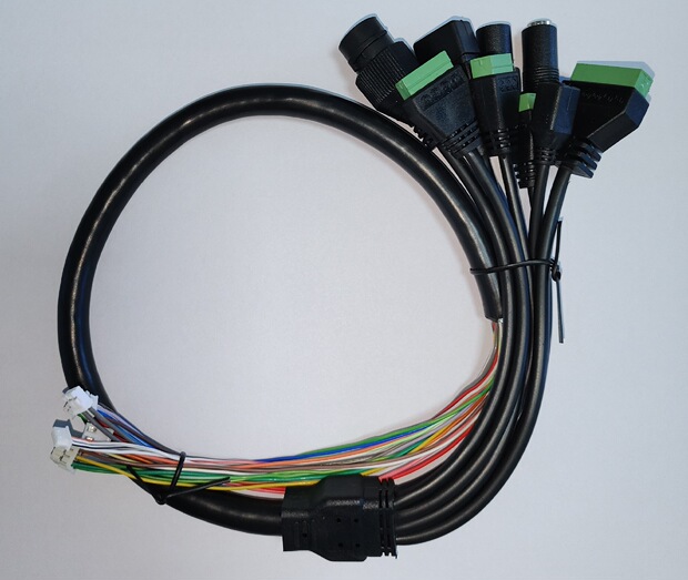 红外高清网络安防监控摄像机尾线,红外人脸门禁摄像机线束