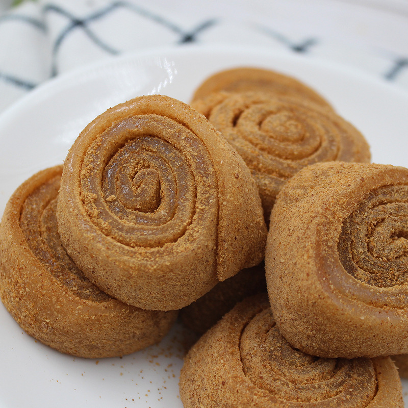 东北特产豆面卷驴打滚打糕北京豆面卷子甜糯年糕粘糕小吃零食切糕