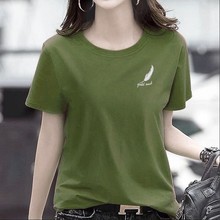 大码装女士短袖T恤夏季日系常规学生短T少女韩版女人半袖打底衫