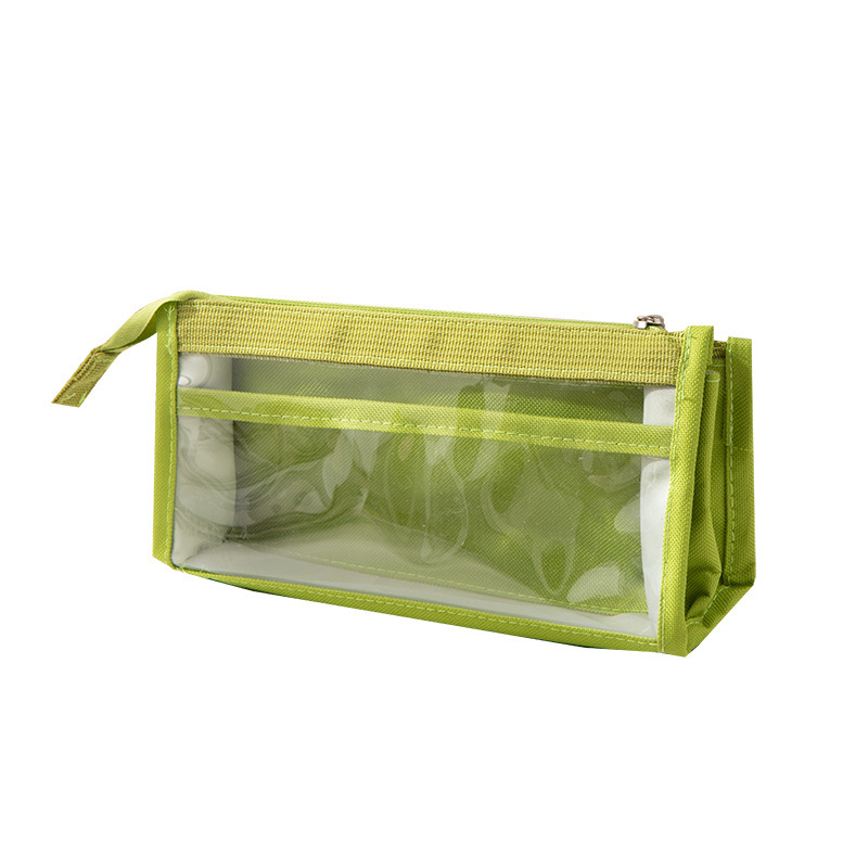 Large Capacity Japanese Style Transparent Pencil Case Pencil Box Girl Primary School Student Good-looking Simple Girl Students' Stationery Bag Stationery Box