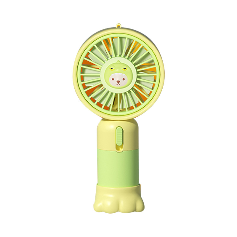 Cartoon Cat's Paw Second-Gear Wind-Powered Rechargeable Summer Small Handheld Fan Cooling Fan with Student Portable Base