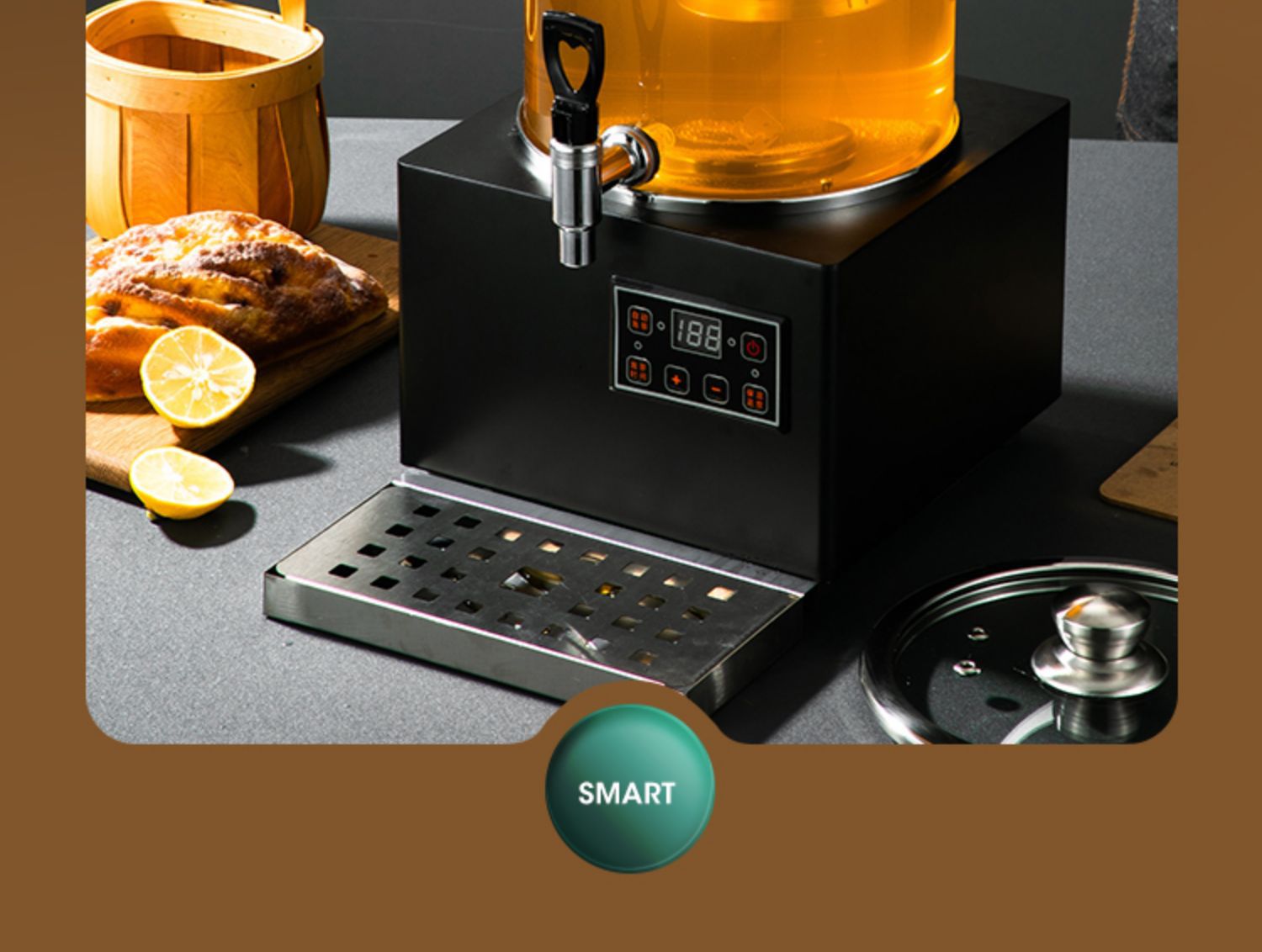 黑茶煮茶器全自动蒸汽大容量开水桶电热烧水桶泡茶桶商用保温茶桶