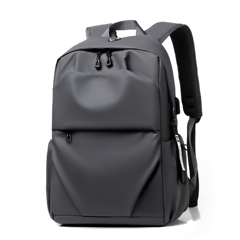 Cross-Border Backpack Men's Simple Casual Backpack Business Commute Waterproof Trend Computer Backpack Logo