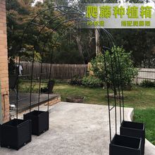 爬藤架网拱形花架丝瓜架黄瓜架葡萄架植物攀爬架种植箱含架植物架