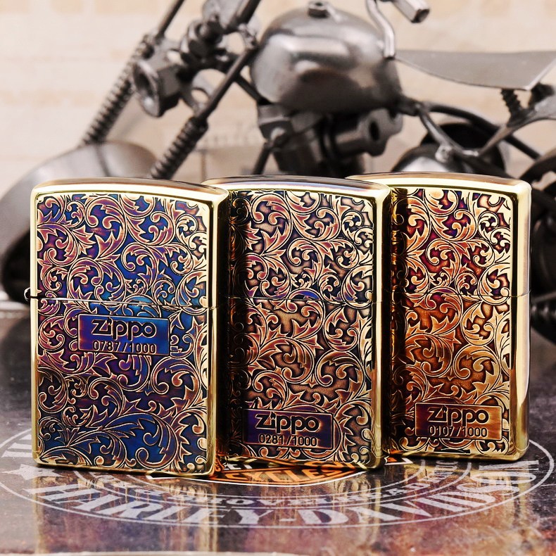 zippo 日版 限量版铜熏旧唐草 bmbi-a/bmbi-b/bmbi-d