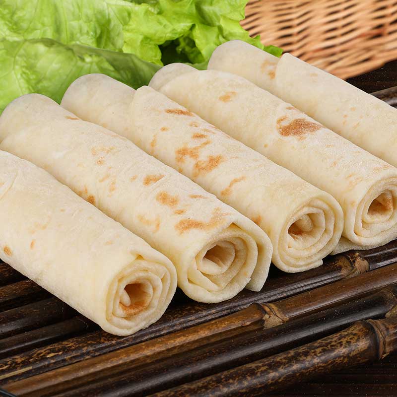 纯手工卷饼单饼山东大饼鸡肉卷面饼早餐薄饼无油面饼皮卷饼5斤装