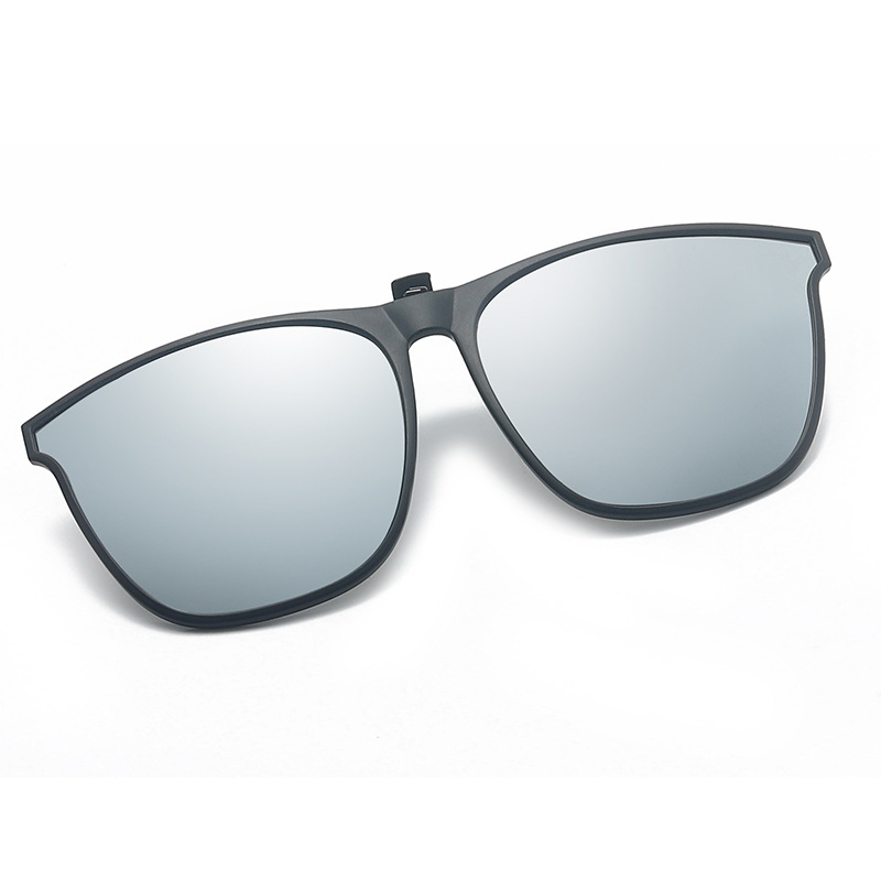 2021 New Cross-Border Fashion Men's and Women's Large Frame Tr Polarized Sunglasses Clip Travel Fishing Myopia Sunglasses