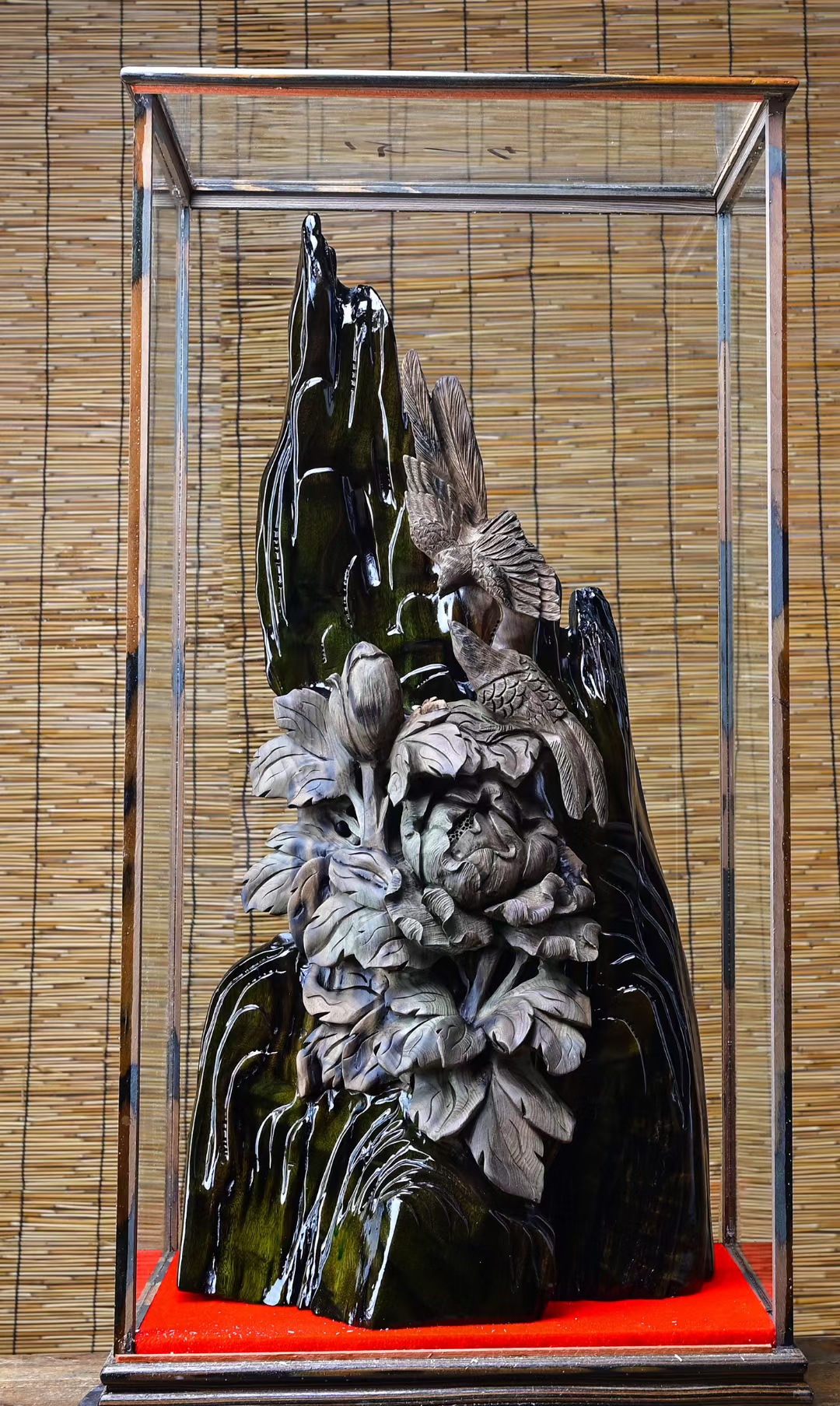 乌木金丝楠木摆件木雕佛像山水工艺品阴沉楠木手 工雕刻摆件