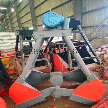 淤泥煤泥抓斗电动无线遥控抓斗电动葫芦抓斗起重机