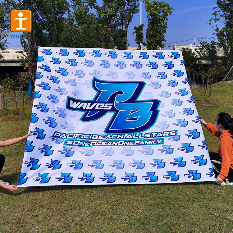 热升华涤纶热转印超宽横幅旗帜 网眼布透风条幅