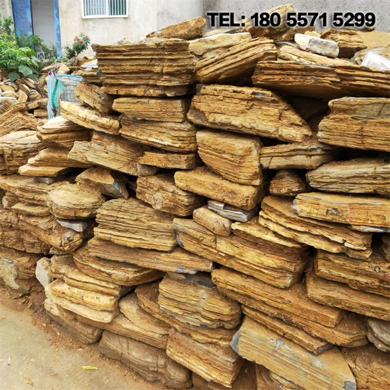 厂家批发小千层石 室内阳台小假山石楼梯造景石设计施工队伍