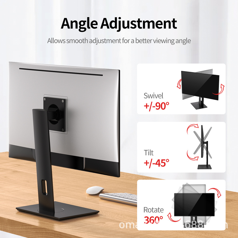 通用显示器调节支架桌面增高支架万向重力定位支架横竖屏旋转底座