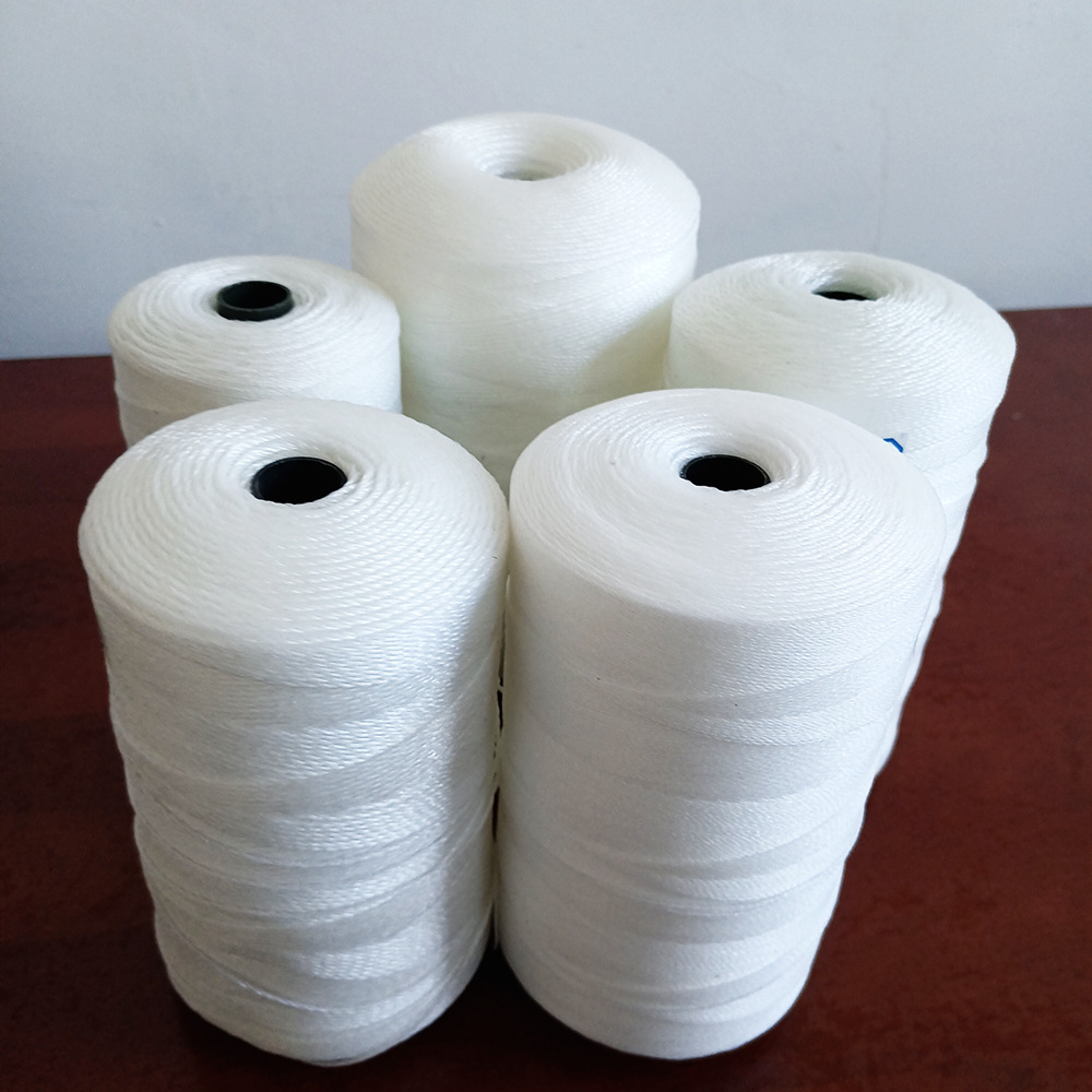 白色渔网线聚乙烯塑料绳胶丝线补网线织网线pe编织线吊秧绳胶丝线