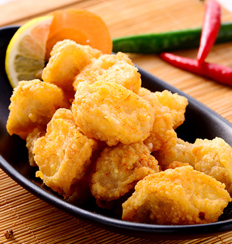 台港杏鲍菇炸蘑菇盐酥杏鲍菇炸鸡汉堡店小吃冷冻半成品整箱10公斤