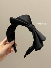 【HHBABY KR】韩国进口 修饰头型发卡法式复古缎面侧边蝴蝶结发箍