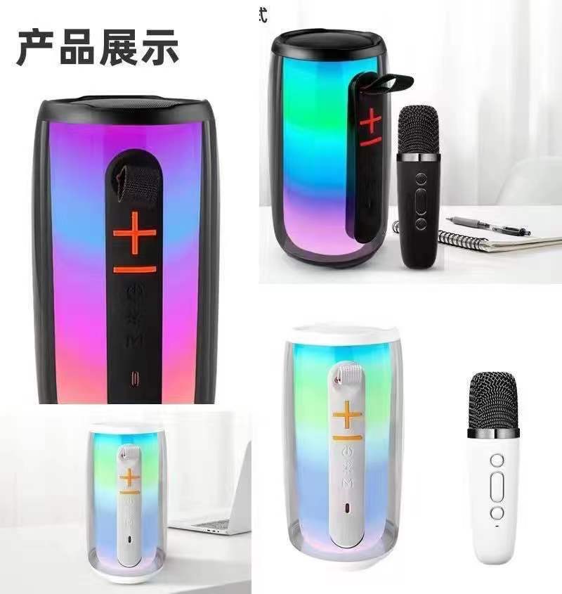 New Pluse6 Music Pulse 6 Generation Bluetooth Speaker Full Screen Colorful Light Home All-in-One Karaoke Microphone Audio