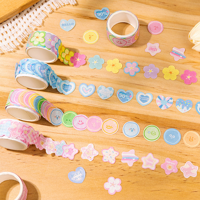 语闲异形模切和纸胶带 百变小物系列 ins风少女心手帐diy拼贴装饰