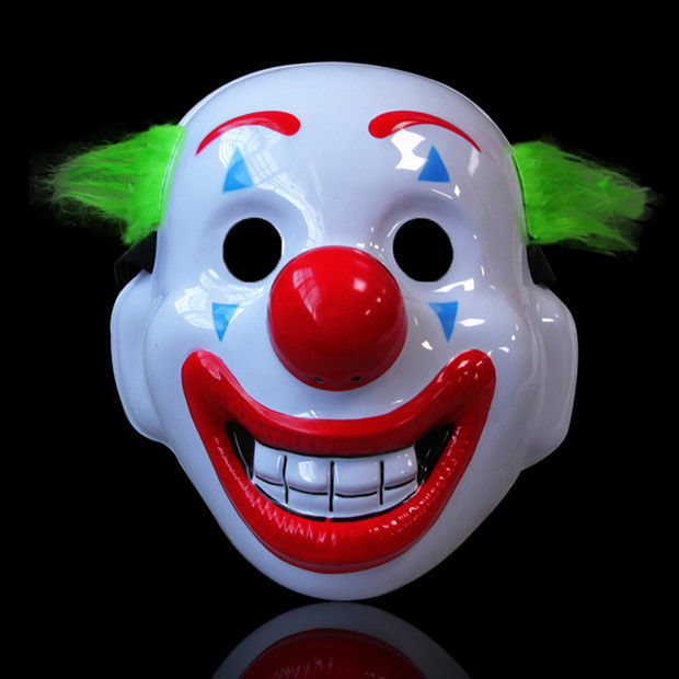 joack小丑回魂回魂夜主题面具热销pvc小丑万圣节爆款成人面具男