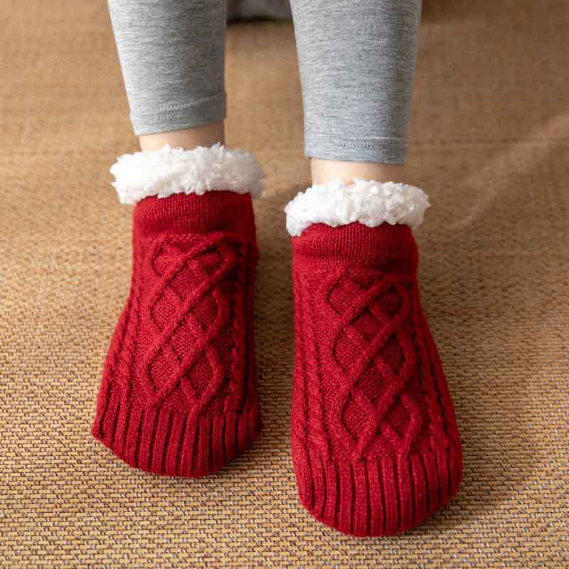 Winter Floor Socks Adult Women's Home Maternity Socks Snow Socks Sleep Carpet Socks Leg Warmer Slippers Socks Men's Non-Slip