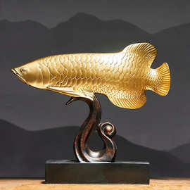 年年有鱼雕刻工艺品