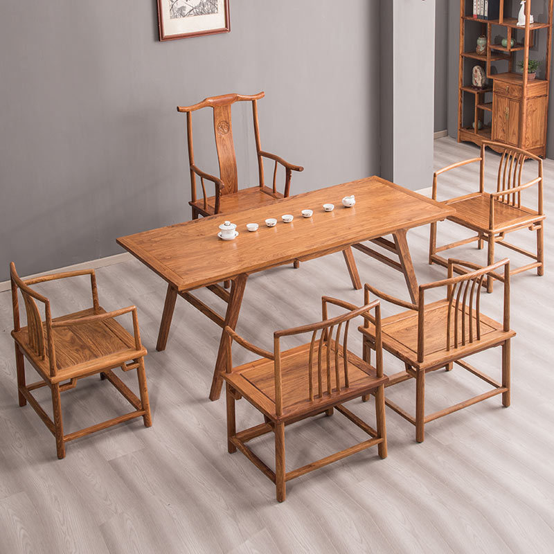 红木家具刺猬紫檀茶桌椅组合花梨木茶台实木新中式功夫茶桌茶几